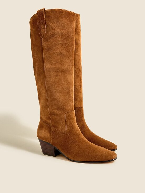 J. Crew Shoes - J. Crew Piper Knee High Suede Boots in Rich Toffee Size 11